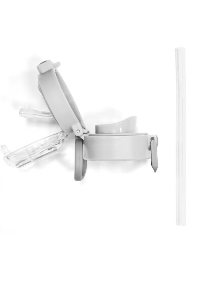 Coral High 500 ML Çelik Termos için Gri Yedek Kapak ve Pipet Kiti 1907-K - 9