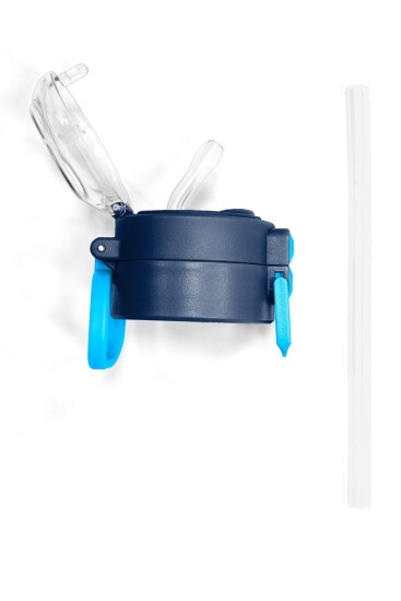 Coral High 500 ML Çelik Termos için Lacivert Mavi Yedek Kapak ve Pipet Kiti 1906-K - 7