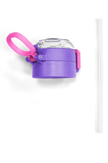 Coral High 500 ML Çelik Termos için Milka Pembe Yedek Kapak ve Pipet Kiti 1901-K - 6