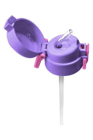 Coral High 500 ML Çelik Termos Mat Kapak için Milka Pembe Yedek Kapak ve Pipet Kiti 1901-K - 3