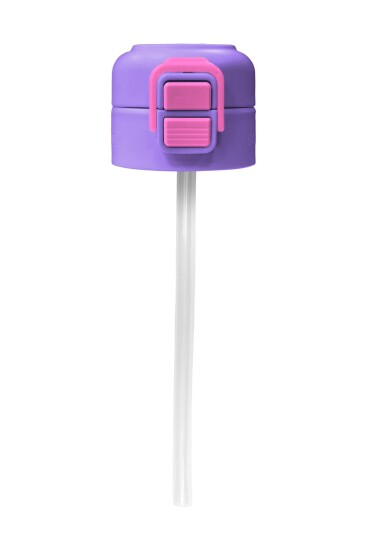 Coral High 500 ML Çelik Termos Mat Kapak için Milka Pembe Yedek Kapak ve Pipet Kiti 1901-K - 5