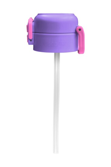 Coral High 500 ML Çelik Termos Mat Kapak için Milka Pembe Yedek Kapak ve Pipet Kiti 1901-K - 7