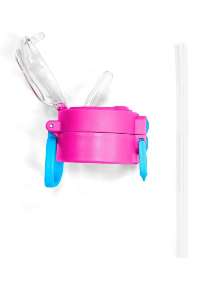 Coral High 500 ML Çelik Termos için Pembe Mavi Yedek Kapak ve Pipet Kiti 1903-K - 7