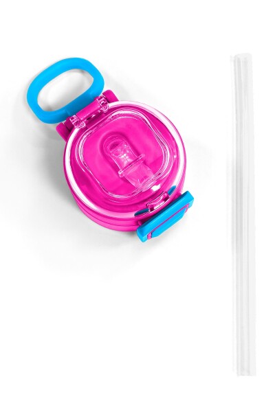 Coral High 500 ML Çelik Termos için Pembe Mavi Yedek Kapak ve Pipet Kiti 1903-K - 4