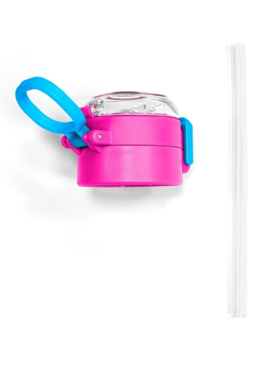 Coral High 500 ML Çelik Termos için Pembe Mavi Yedek Kapak ve Pipet Kiti 1903-K - 6