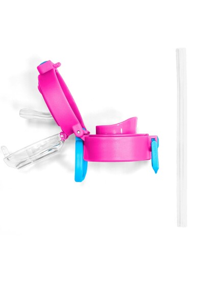 Coral High 500 ML Çelik Termos için Pembe Mavi Yedek Kapak ve Pipet Kiti 1903-K - 9