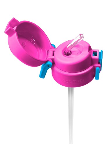 Coral High 500 ML Çelik Termos Mat Kapak için Pembe Mavi Yedek Kapak ve Pipet Kiti 1903-K - 3