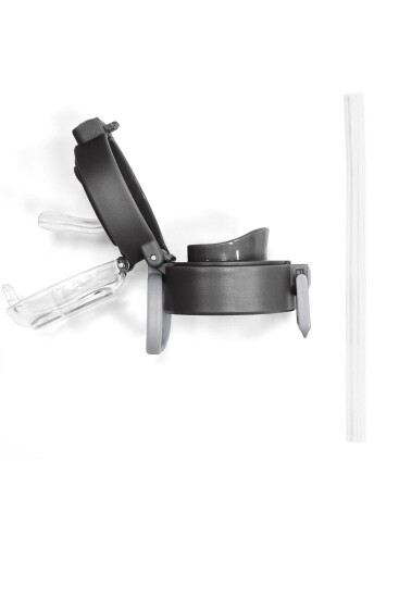 Coral High 500 ML Çelik Termos için Siyah Gri Yedek Kapak ve Pipet Kiti 1905-K - 9