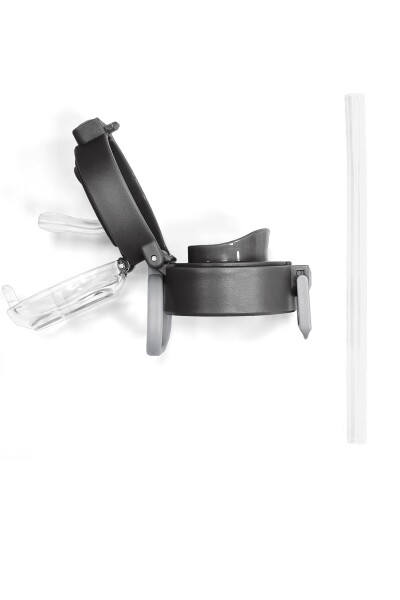 Coral High 500 ML Çelik Termos için Siyah Gri Yedek Kapak ve Pipet Kiti 1905-K - 9