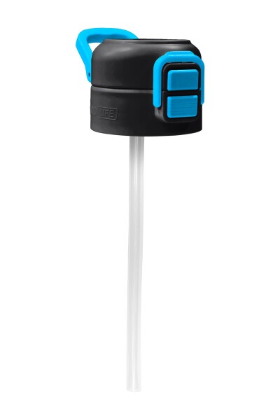 Coral High 500 ML Çelik Termos Mat Kapak için Siyah Mavi Yedek Kapak ve Pipet Kiti 1904-K - 2
