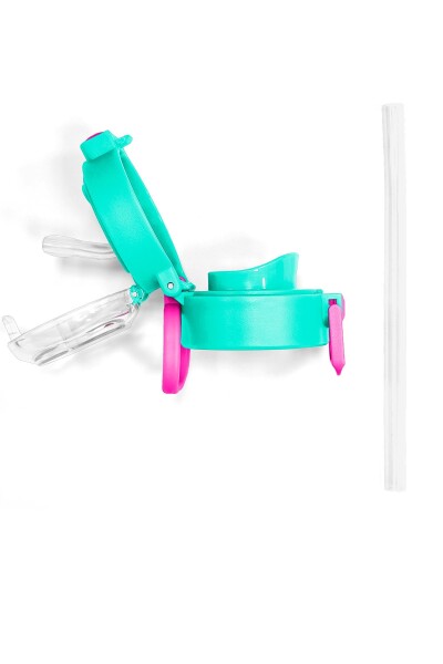 Coral High 500 ML Çelik Termos için Yeşil Pembe Yedek Kapak ve Pipet Kiti 1902-K - 9