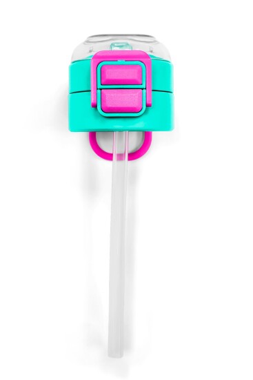 Coral High 500 ML Çelik Termos için Yeşil Pembe Yedek Kapak ve Pipet Kiti 1902-K - Coral High KIDS