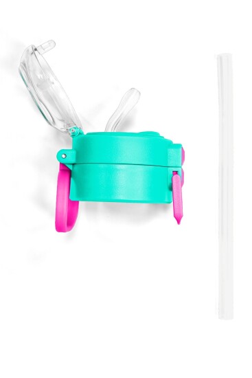 Coral High 500 ML Çelik Termos için Yeşil Pembe Yedek Kapak ve Pipet Kiti 1902-K - 7