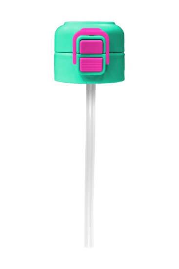 Coral High 500 ML Çelik Termos Mat Kapak için Yeşil Pembe Yedek Kapak ve Pipet Kiti 1902-K - 5