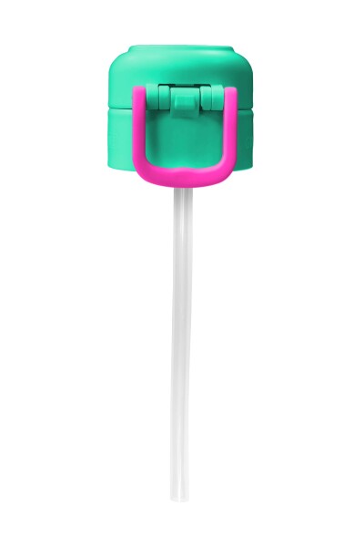 Coral High 500 ML Çelik Termos Mat Kapak için Yeşil Pembe Yedek Kapak ve Pipet Kiti 1902-K - 8