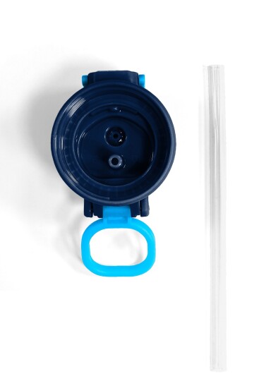 Coral High 500 ML Çelik Termos için Lacivert Mavi Yedek Kapak ve Pipet Kiti - 9