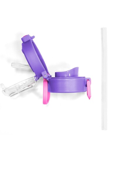 Coral High 500 ML Çelik Termos için Milka Pembe Yedek Kapak ve Pipet Kiti - 8