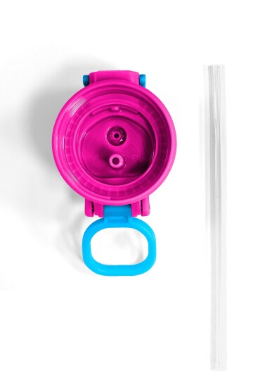 Coral High 500 ML Çelik Termos için Pembe Mavi Yedek Kapak ve Pipet Kiti - 9