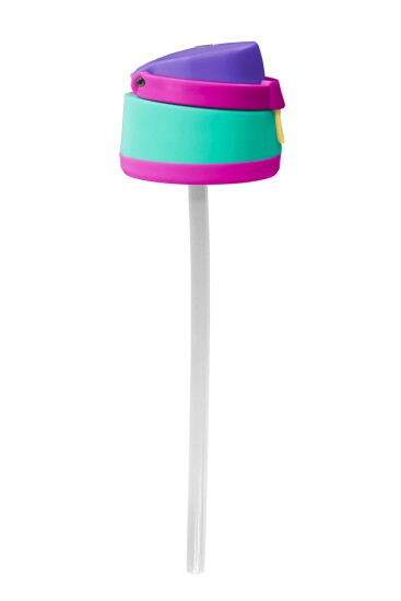 Coral High 800 ML Çelik Termos için Mor Pembe Su Yeşili Yedek Kapak ve Pipet Kiti 1915-K - 5