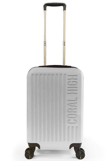 Coral High ABS Gümüş Küçük Boy Valiz 16431 