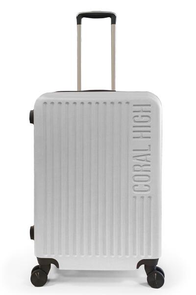 Coral High ABS Gümüş Orta Boy Valiz 16432 - 1