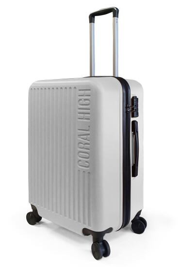 Coral High ABS Gümüş Orta Boy Valiz 16432 - 3