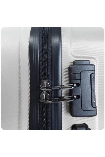 Coral High ABS Gümüş Orta Boy Valiz 16432 - 9