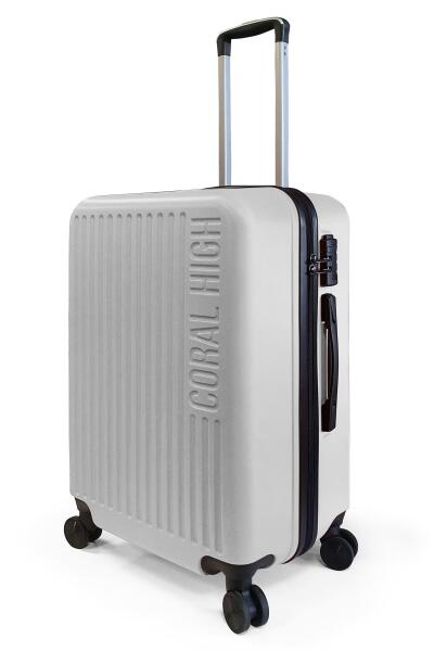 Coral High ABS Gümüş Orta Boy Valiz 16432 - 3