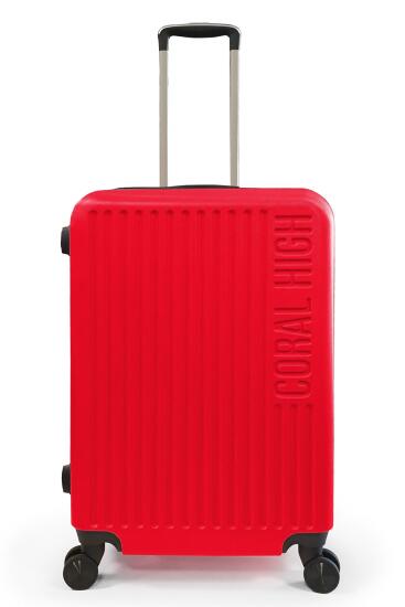 Coral High ABS Kırmızı Orta Boy Valiz 16447 