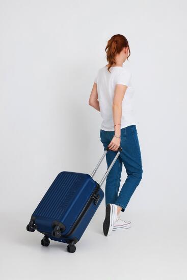 Coral High ABS Lacivert Küçük Boy Valiz 16406 - 7