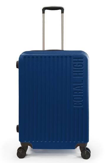 Coral High ABS Lacivert Orta Boy Valiz 16407 