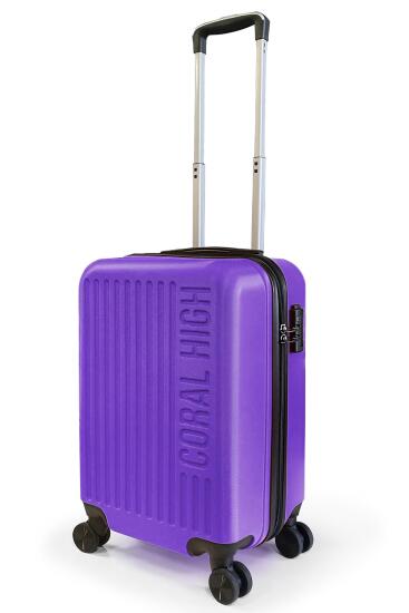 Coral High ABS Mor Küçük Boy Valiz 16451 - 3