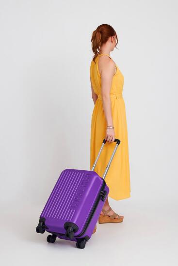 Coral High ABS Mor Küçük Boy Valiz 16451 - 7