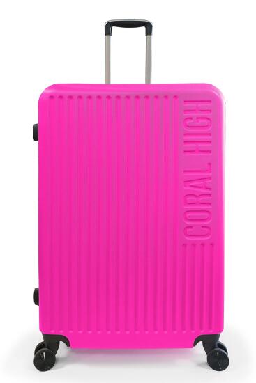 Coral High ABS Pembe Büyük Boy Valiz 16418 