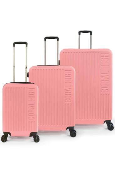 Coral High ABS Pudra 3'lü Valiz Seti 16525 
