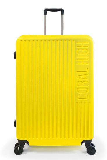Coral High ABS Sarı Büyük Boy Valiz 16458 