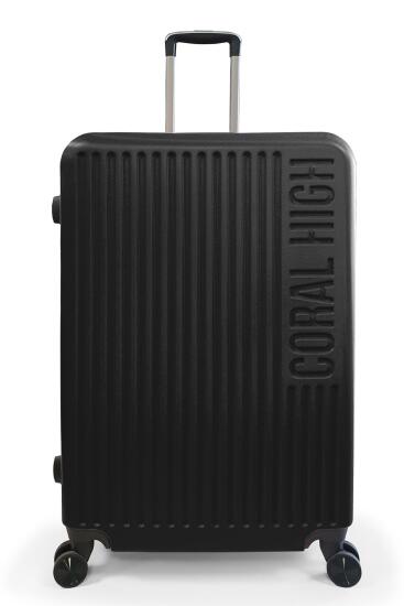 Coral High ABS Siyah Büyük Boy Valiz 16403 