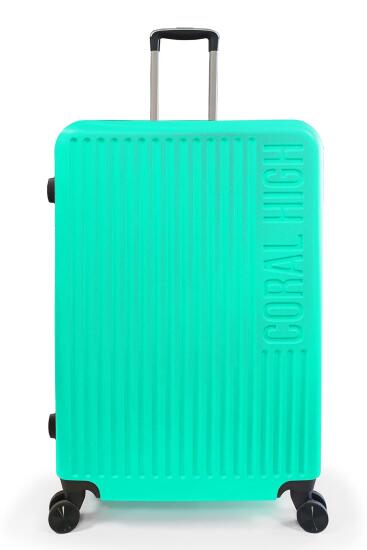 Coral High ABS Su Yeşili Büyük Boy Valiz 16423 