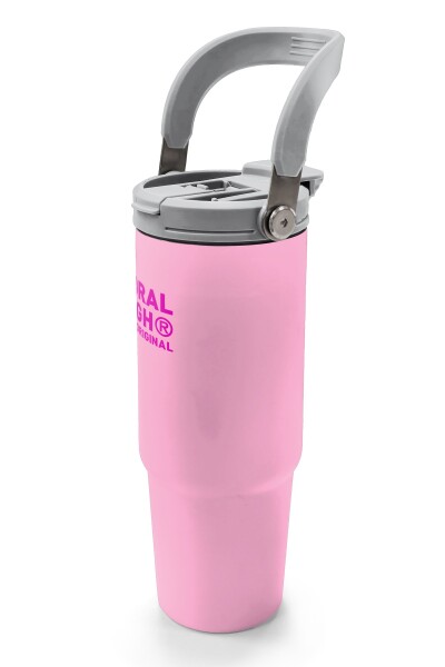 Coral High Açık Pembe Pipetli ve Direkt İçim Çelik Termos 900 ml 38751 - 4