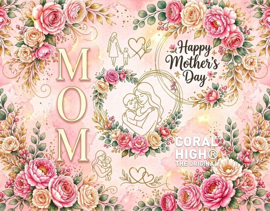 Coral High Anneler Gününe Özel Anne Erkek Çocuk Desenli Pipetli ve Direkt İçim Çelik Termos 900 ml 38763 - 9