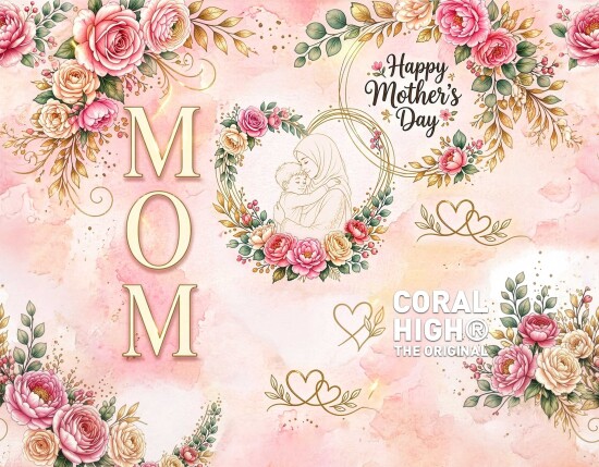 Coral High Anneler Gününe Özel Anne Erkek Çocuk Desenli Pipetli ve Direkt İçim Çelik Termos 900 ml 38766 - 9