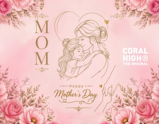 Coral High Anneler Gününe Özel Anne Kız Çocuk Desenli Pipetli ve Direkt İçim Çelik Termos 900 ml 38762 - 9