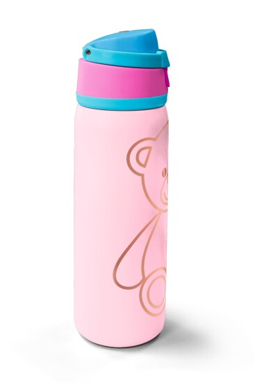 Coral High Ayıcık Desenli Pipetli ve Direkt İçim Çelik Termos 800 ml 38590 - 4