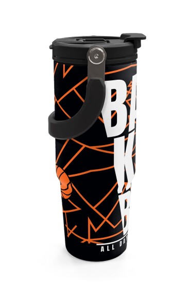 Coral High Basketbol Desenli Pipetli ve Direkt İçim Çelik Termos 900 ml 38743 - 6