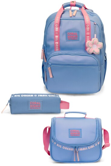 Coral High Bebe Mavi 3'lü Okul Çanta Seti SET0124401 - 1