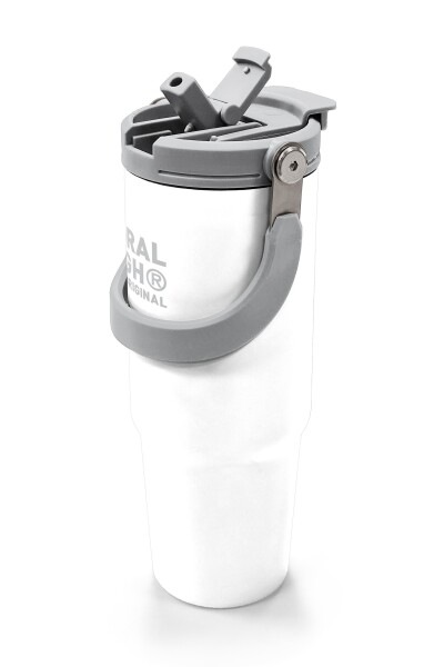 Coral High Beyaz Pipetli ve Direkt İçim Çelik Termos 900 ml 38749 - 2