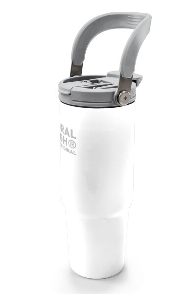 Coral High Beyaz Pipetli ve Direkt İçim Çelik Termos 900 ml 38749 - 4