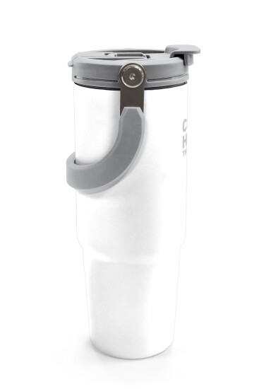 Coral High Beyaz Pipetli ve Direkt İçim Çelik Termos 900 ml 38749 - 6