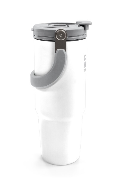 Coral High Beyaz Pipetli ve Direkt İçim Çelik Termos 900 ml 38749 - 6