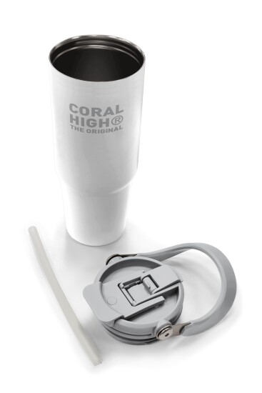 Coral High Beyaz Pipetli ve Direkt İçim Çelik Termos 900 ml 38749 - 8